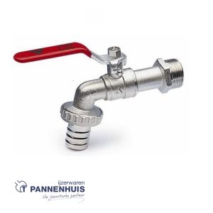 Dubbeldienst bolkraan 4/4″M (1″)