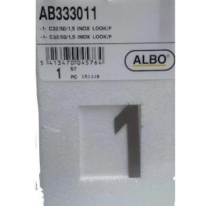 eSafe -1- cijfer inox look E32/050/1,5