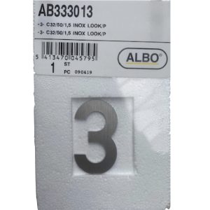 eSafe -3- cijfer inox look E32/050/1,5