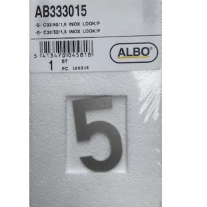 eSafe -5- cijfer inox look E32/050/1,5