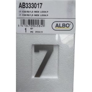 eSafe -7- cijfer inox look E32/050/1,5