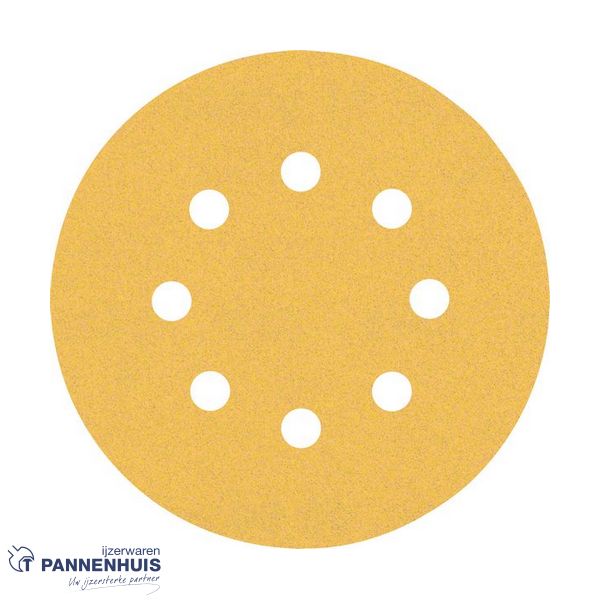 Bosch Schuurvel C470 diameter 125, G120, 8 gaten, 5x