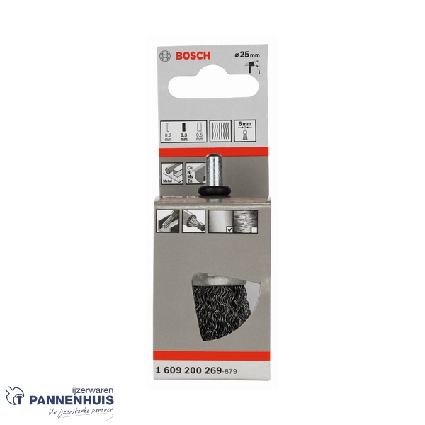 Bosch Penseelborstel 25 x 0,3 mm - Afbeelding 2