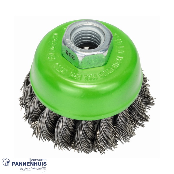 Bosch Komborstel getordeerd 65 x 0,35 mm M14 roestvrij staal