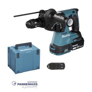Makita DHR243T1J Accu SDS+ combihamer 24mm LXT 18V (1 accu zonder lader)