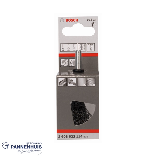 Bosch Penseelborstel 15 x 0,2 mm - Afbeelding 2