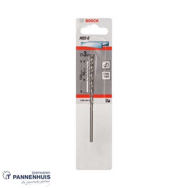 Bosch Metaalboor HSS-G, DIN 340, 3 x 66 x 100 mm - Afbeelding 2