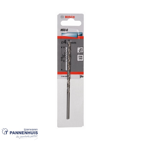 Bosch Metaalboor HSS-G, DIN 340, 4,2 x 78 x 119 mm - Afbeelding 2