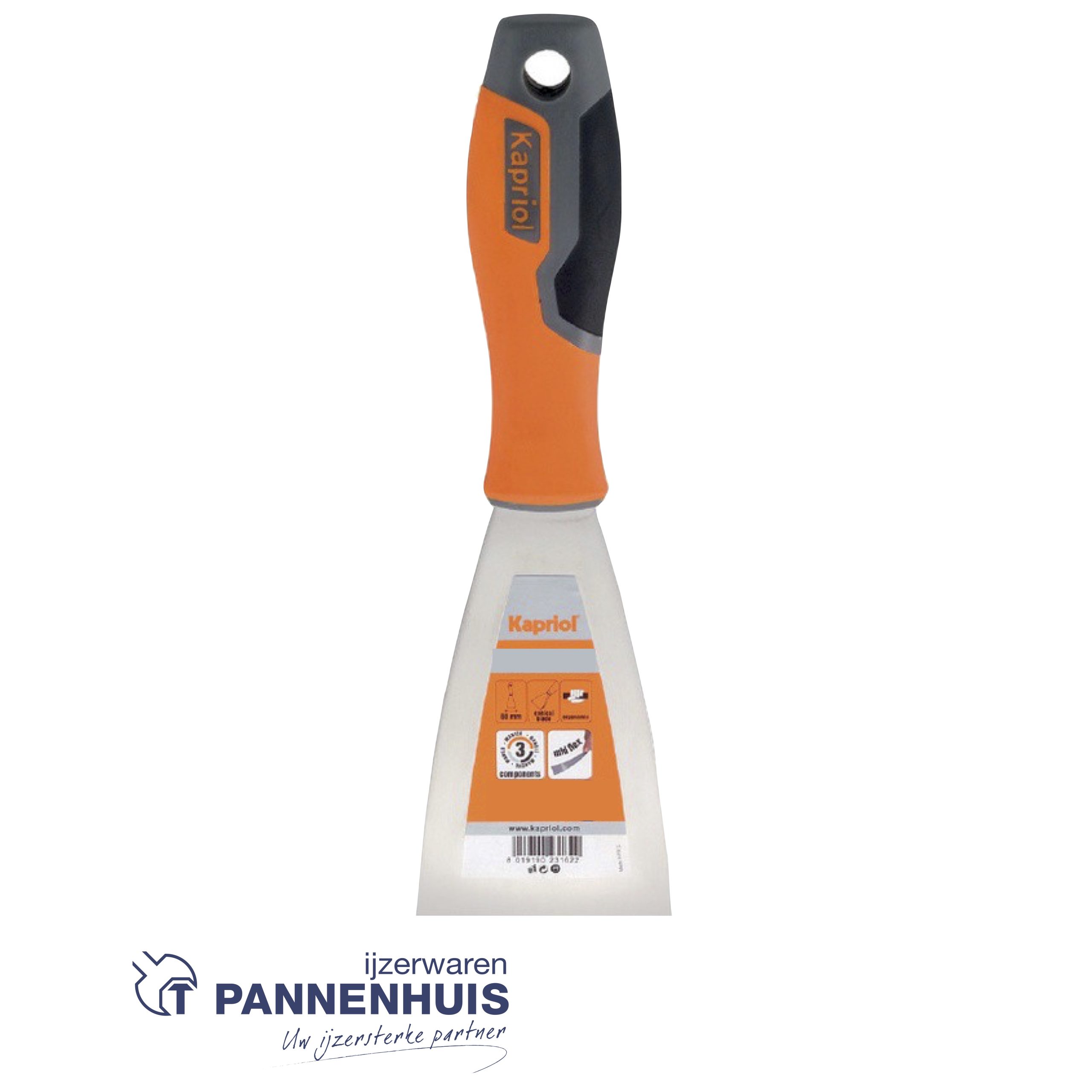 Kapriol Plamuurmes metaal PVC 40 mm