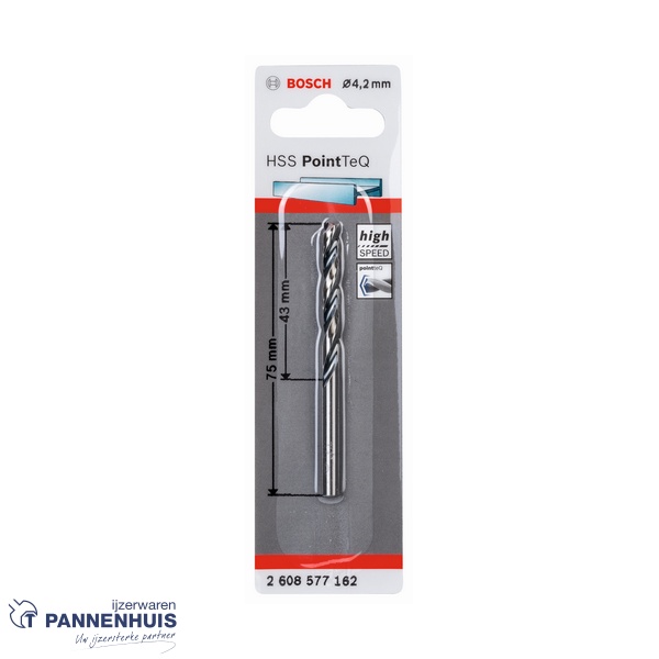 Bosch Spiraalboor HSS PointTeQ 4,2 mm - Afbeelding 2