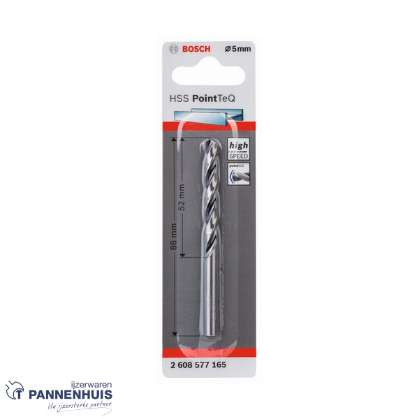 Bosch Spiraalboor HSS PointTeQ 5 mm - Afbeelding 2