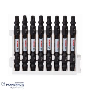 Bosch Schroefbit tweezijdig Impact Control T25, 65 mm 8x