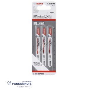 Bosch 3x Decoupeerzaagblad T128BHM Endurance for Laminate