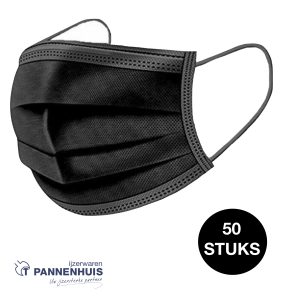 Niet-medische wegwerpmaskers ZWART(50st)