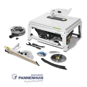 Festool Tafelcirkelzaag TKS 80 EBS + extra Patroon en zaagblad