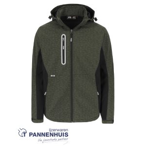 Herock Flexor softshell vest Kaki/Zwart S