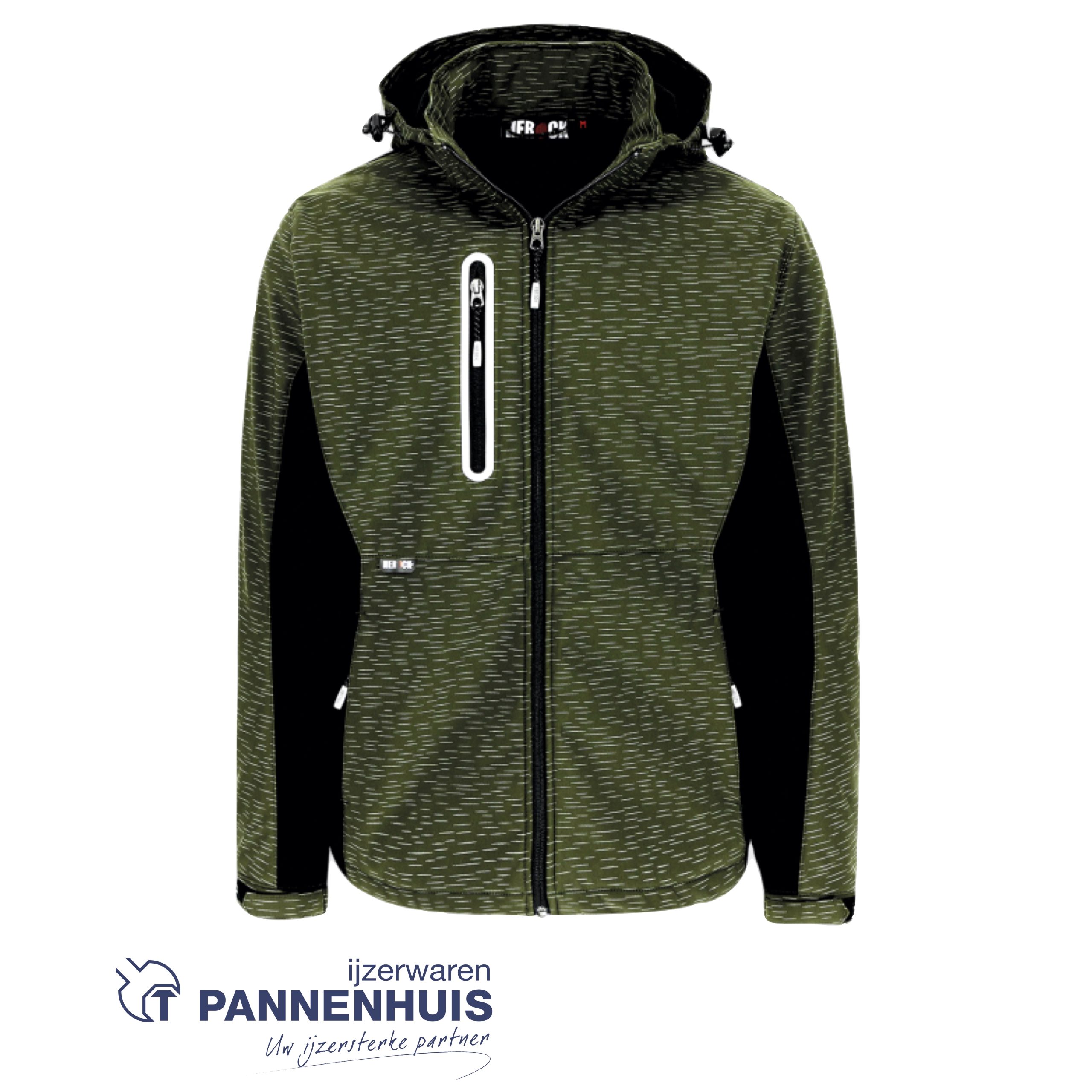 Herock Flexor softshell vest Kaki/Zwart S - Afbeelding 4