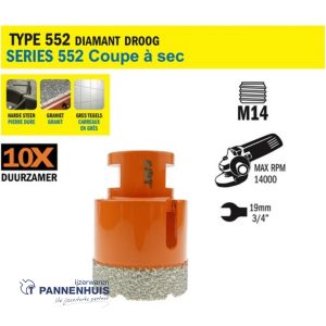 CMT Gatzaag voor extreem harde materialen D=43mm M14