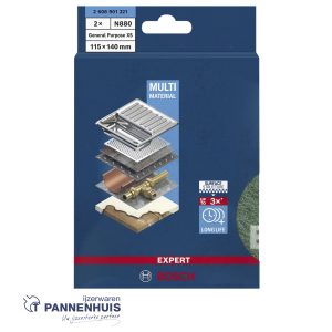 Bosch Vliespad N880 HP 115×140 universeel