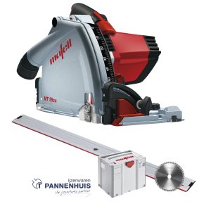 Mafell Invalzaag MT 55 cc MidiMAX in T-MAX + zaagblad F 160 geleidingsrail