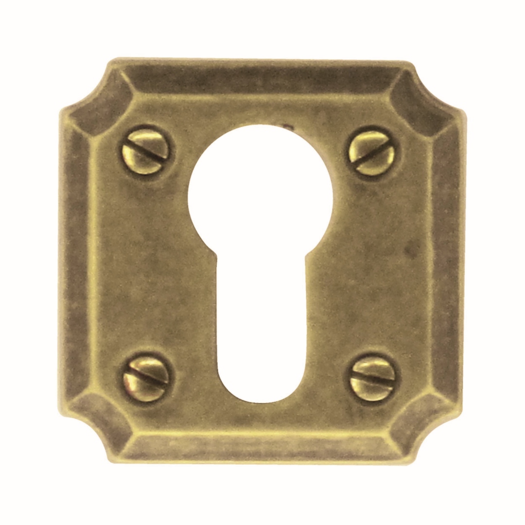 Sleutelplaatje Cilinder Square Retro 50MM OLD YELLOW