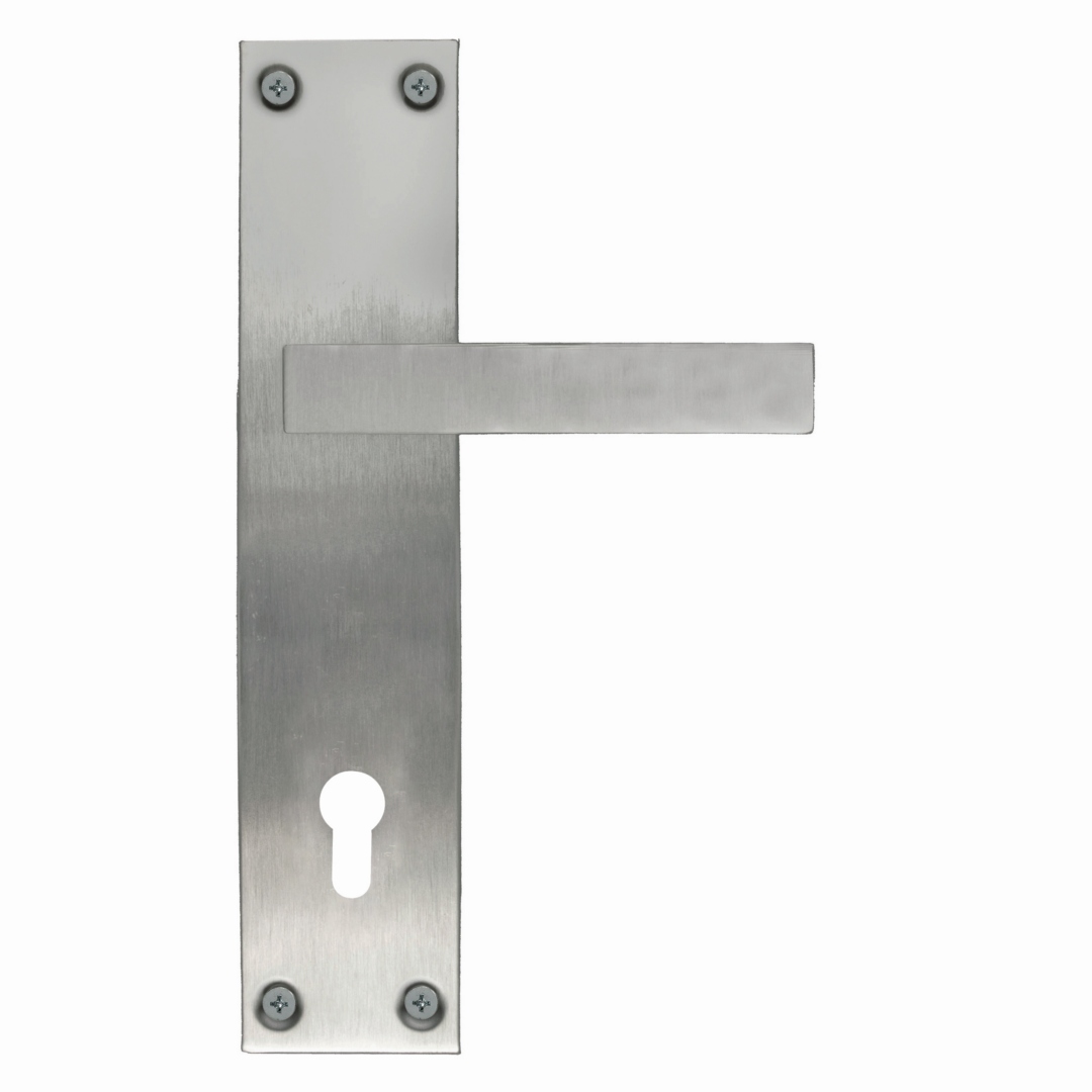 Deurkruk Pro COSMIC INOX PLUS PLAAT+CYL 92MM