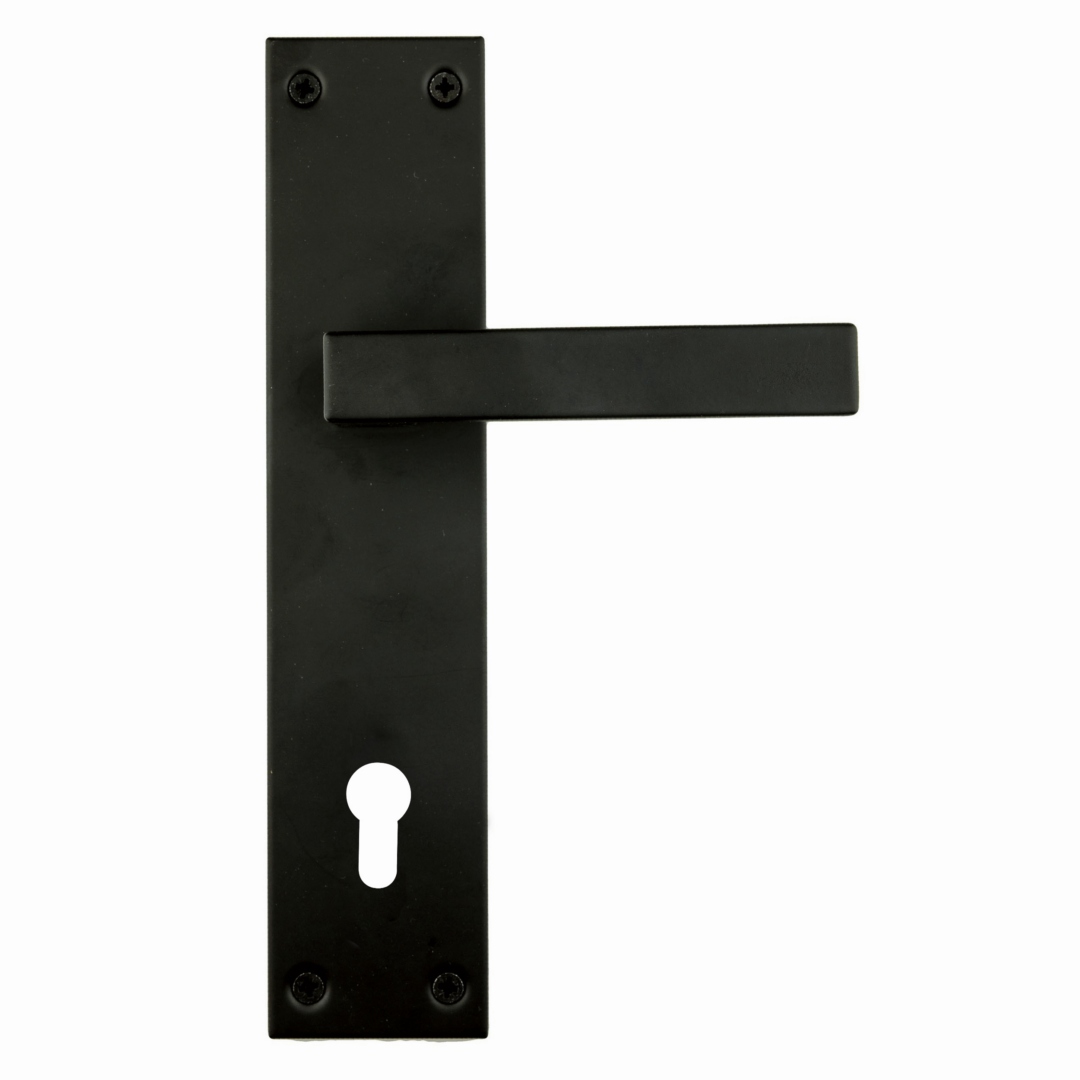 Deurkruk Pro COSMIC Zwart Plaat+CYL 85MM