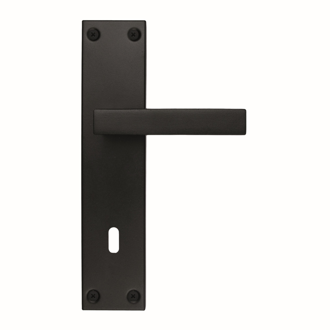 Deurkruk Pro COSMIC Zwart structuur UV PLAAT+KEY 90MM