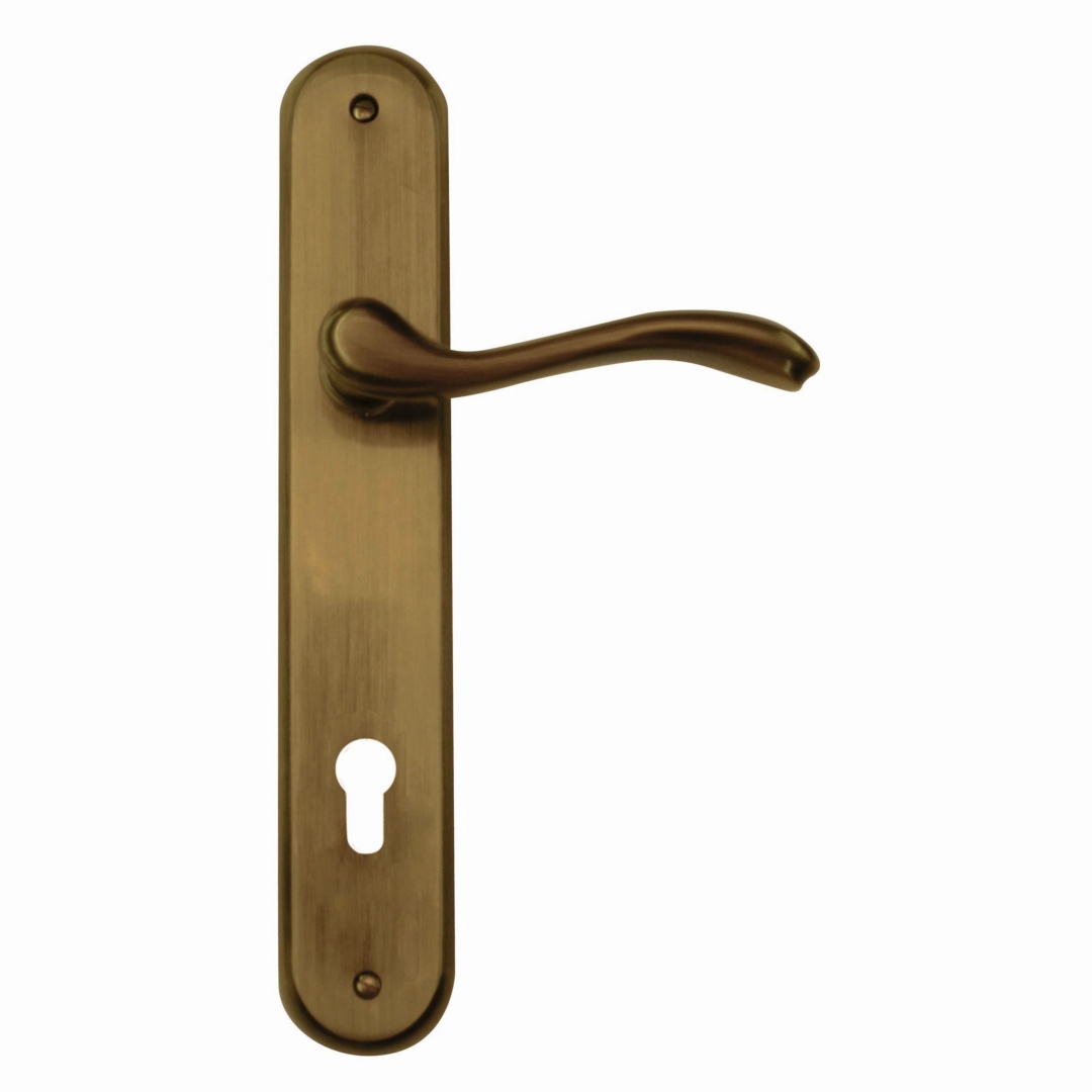 Deurkruk Pro ERICA BRONS PLAAT+CYL 92MM