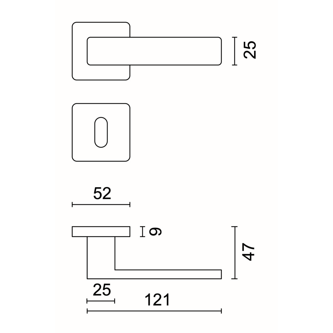 Deurkruk Pro RONDI INOX PLUS R+E - Afbeelding 2