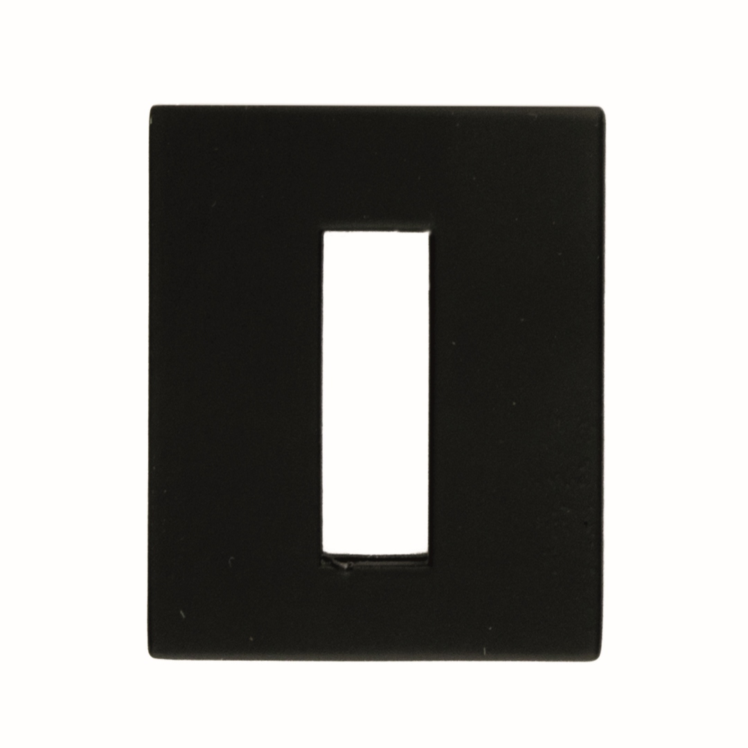 Sleutelplaatje BB SQUARE 35X45MM ZWART