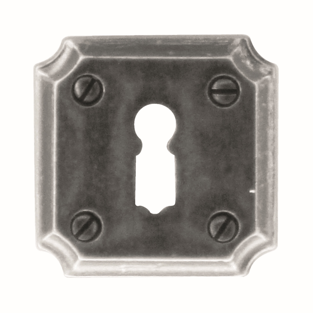 Sleutelplaatje BB SQUARE RETRO 50MM OLD SILVER