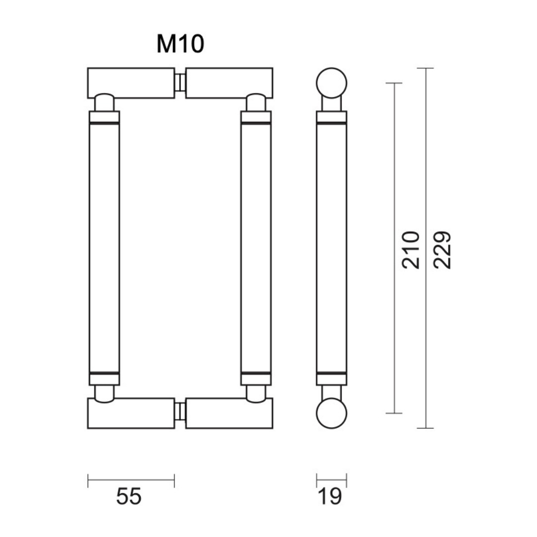 Trekker JUPITER INOX PLUS PAAR VOOR GLAS - Afbeelding 2