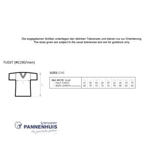 t-shirt O-hals heren Zwart