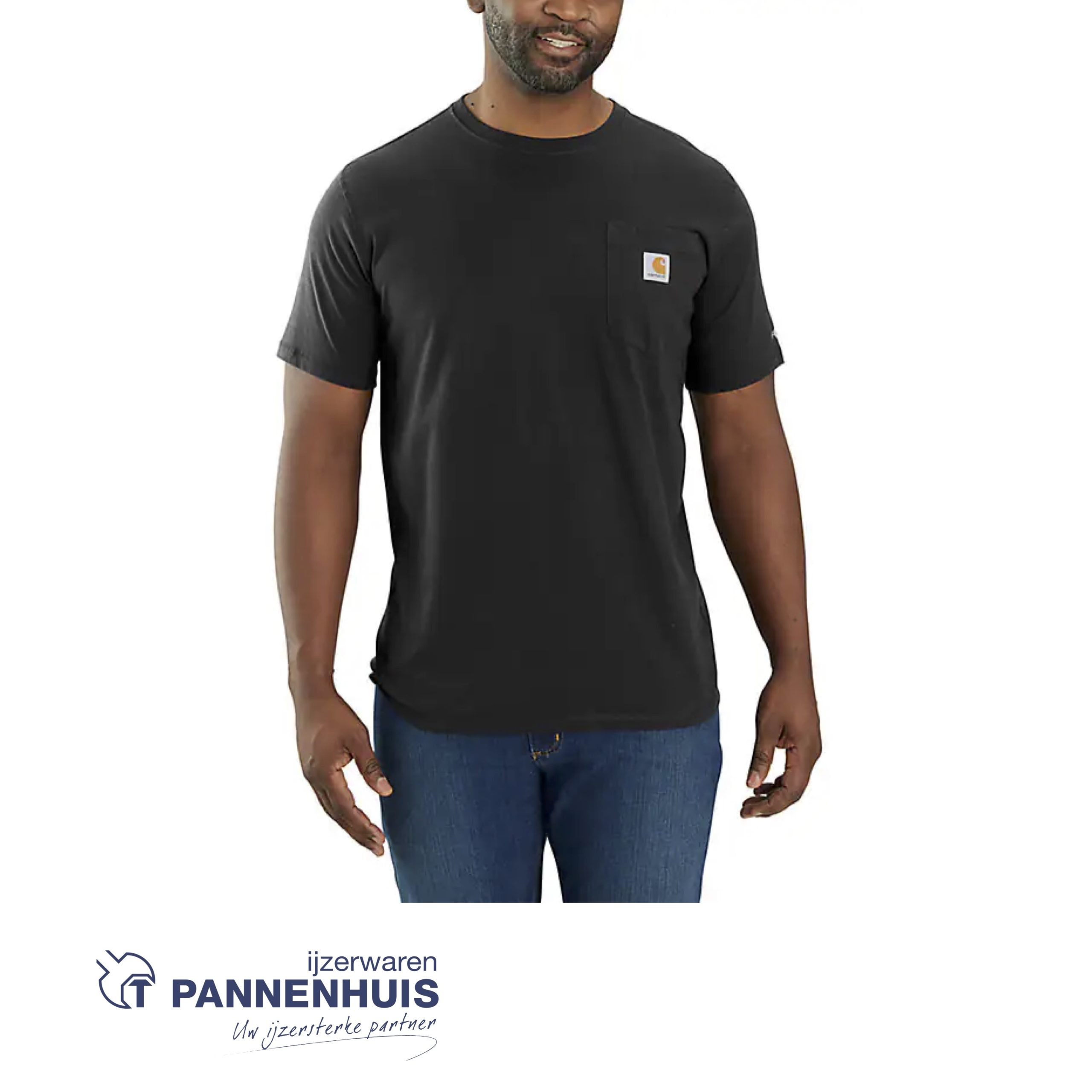 Carhartt Force Fit T-SHIRT en zakje Black