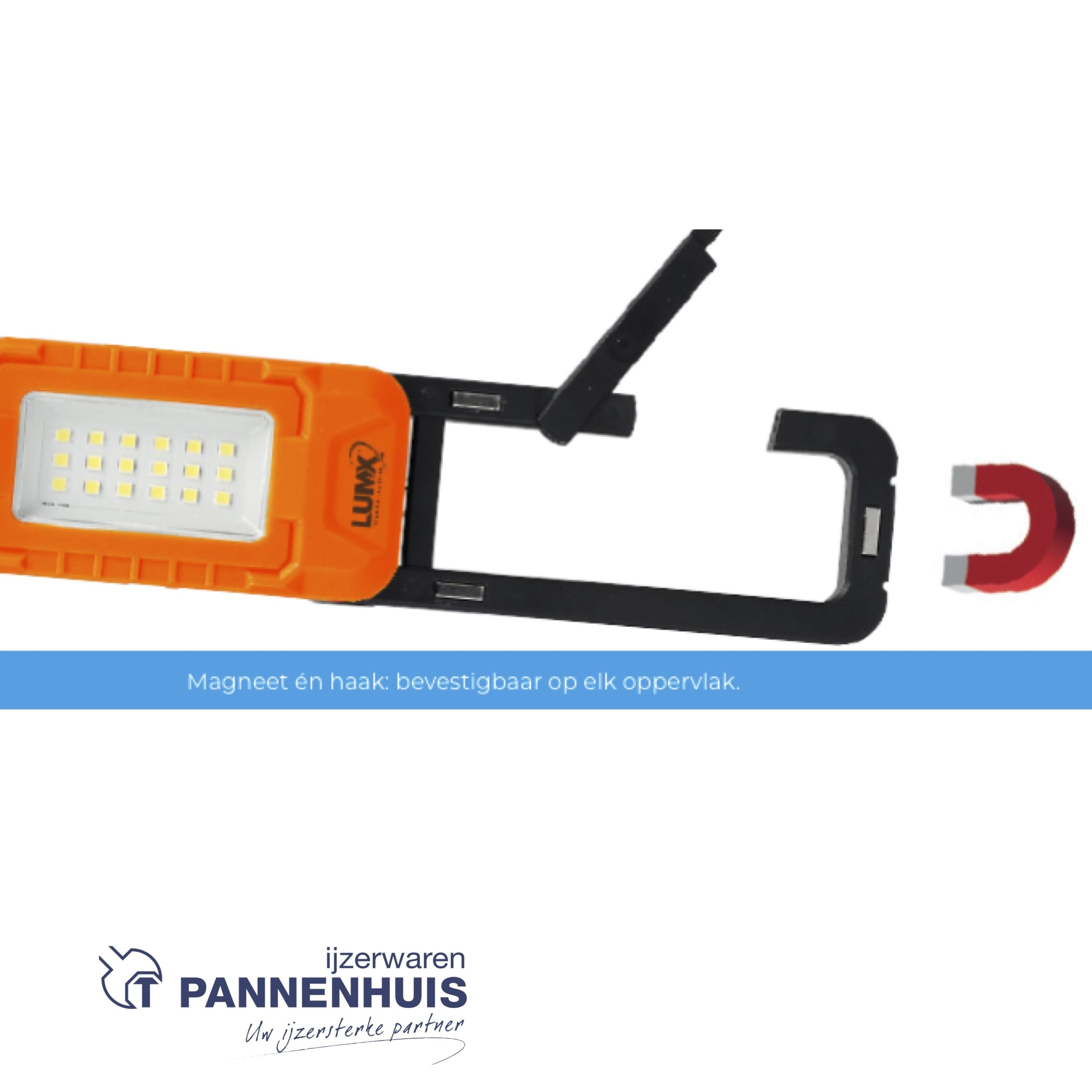 Lumx Oplaadbare LED straler (6W) met dimmerfunctie 600 lumen - Afbeelding 5