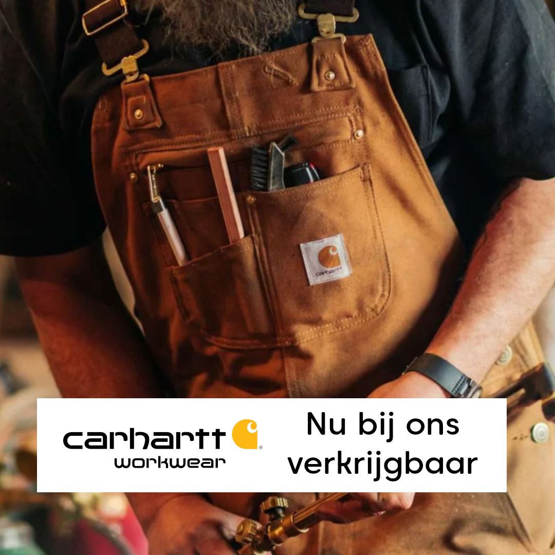 Carhartt werkkledij nu verkrijgbaar in onze winkel en webshop, duurzame workwear voor professionals en vakmensen.