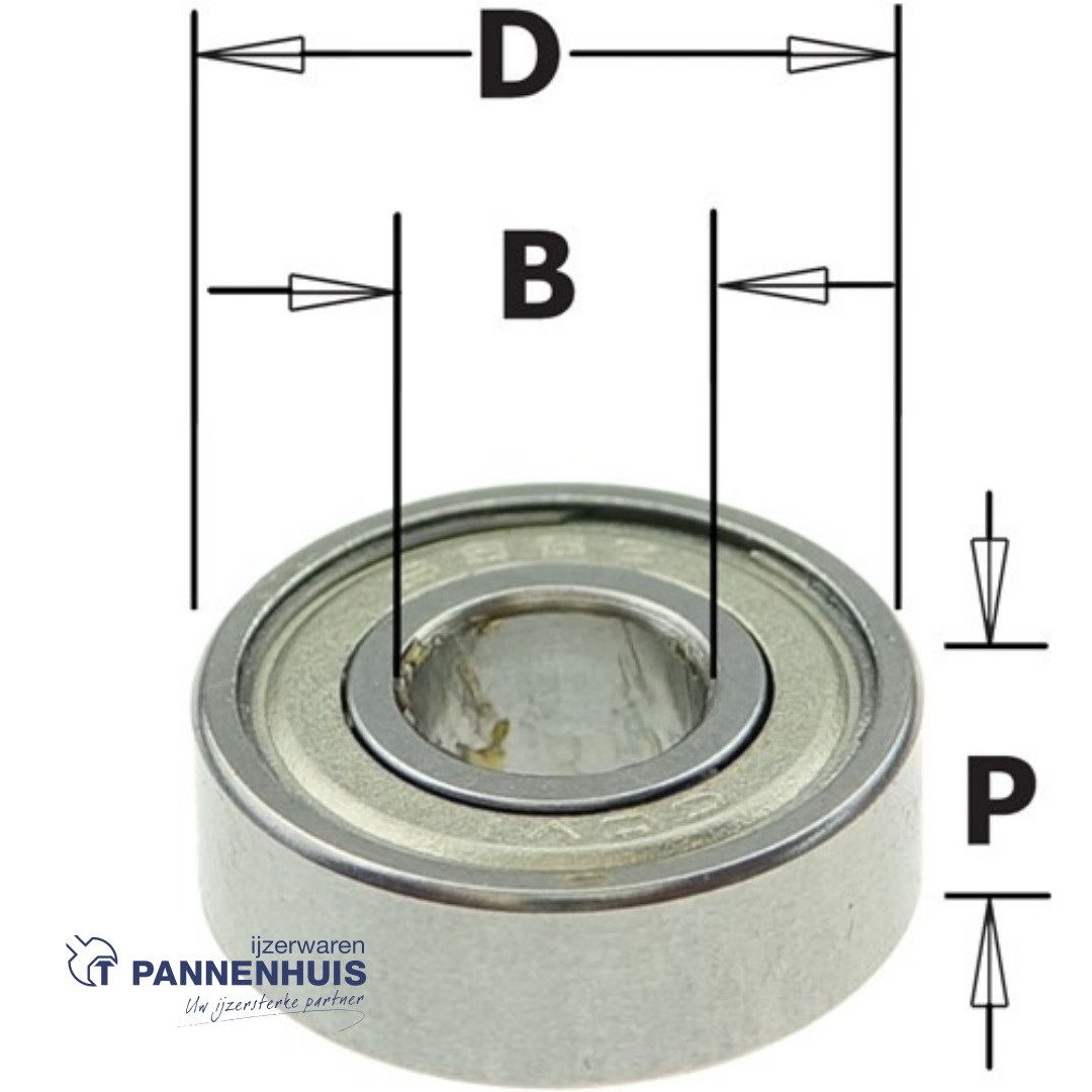 CMT Standaard kogellager D=15x6 P=5