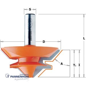 CMT Verstekfrees met rechte hoeken, HW D=70 x 31,7mm 45° L=70 S=12 Z2