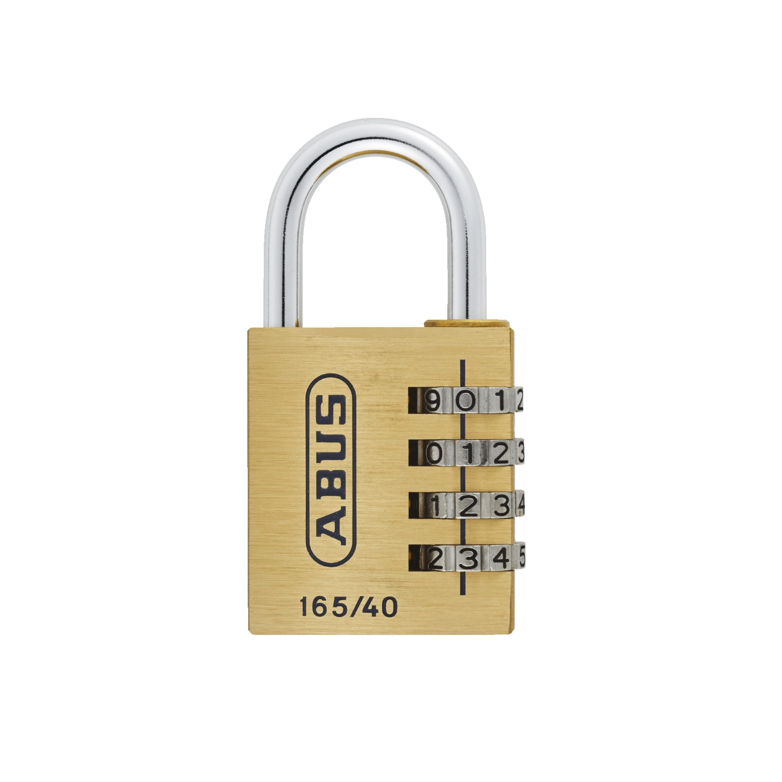 Abus messing cijferhangslot 165/40 - 35020 blister