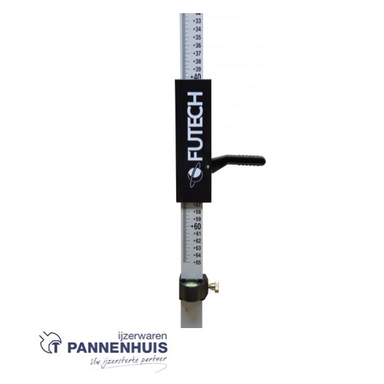 Futech Lasermeetlat met snelklem 240cm - Afbeelding 3