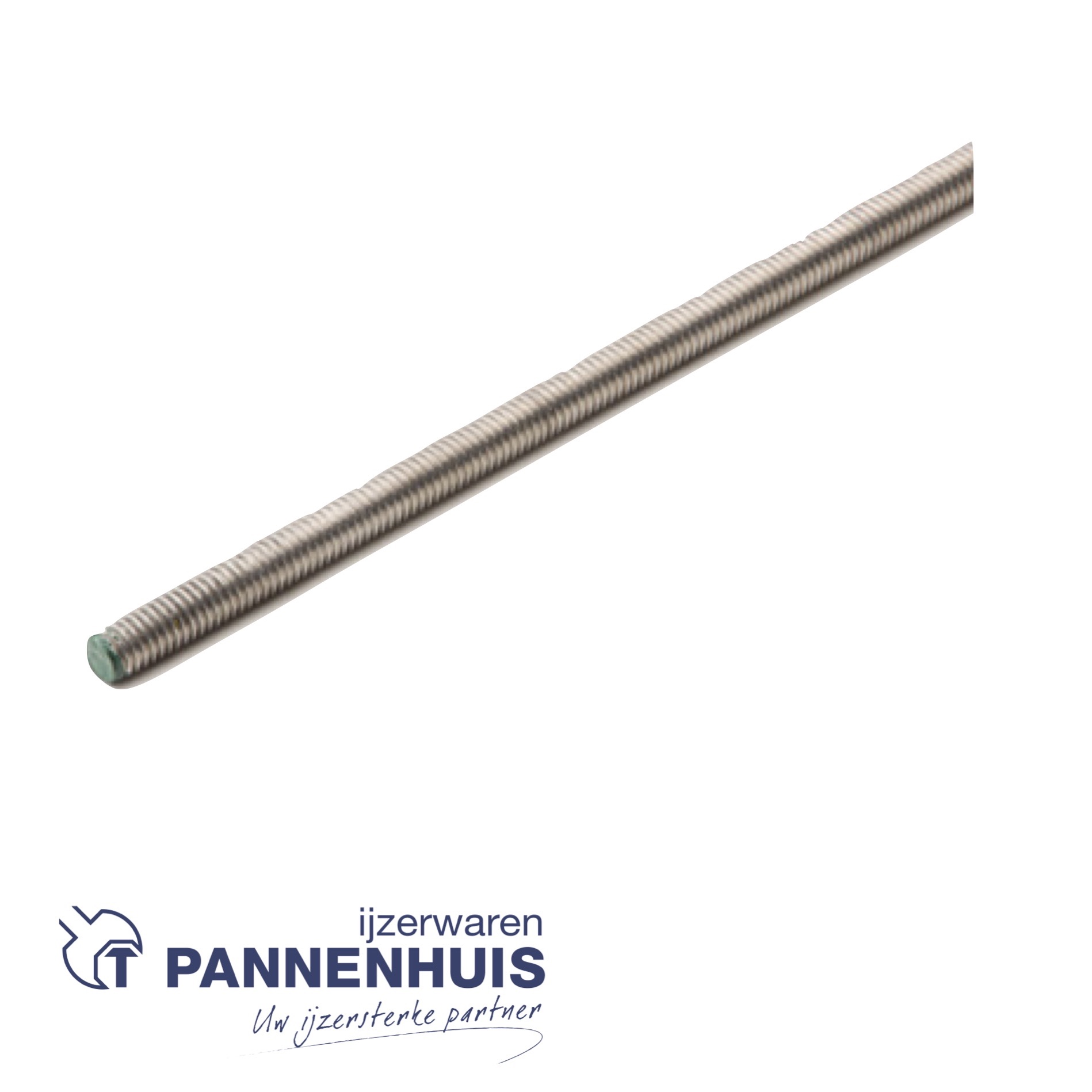 draadstang inox 10mm din 976 a2 (1m) GROEN