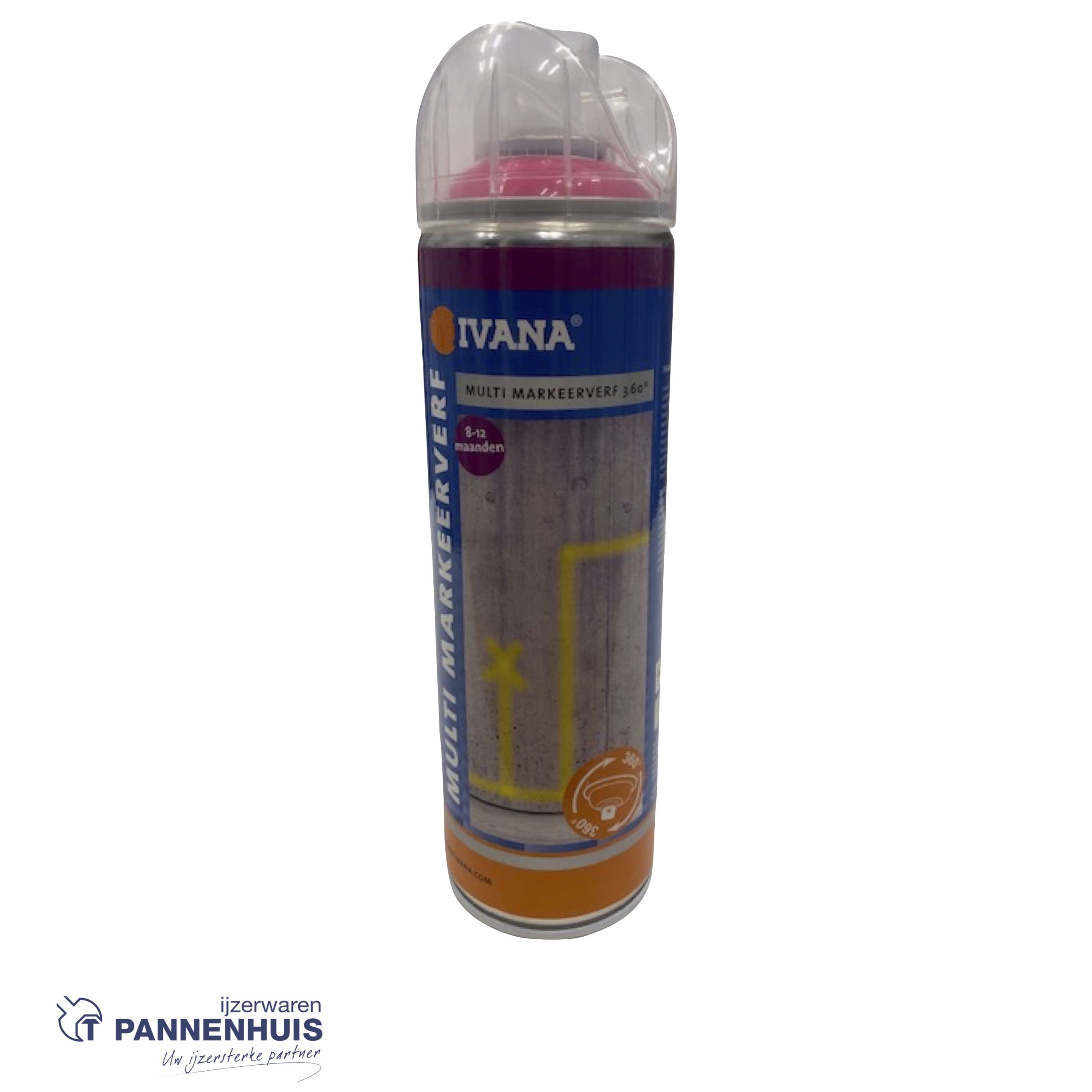 Ivana markeerverf 360° fluor rose 500ml