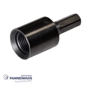 Carat Verloop zeskant -> 1/2G (inwendige draad)