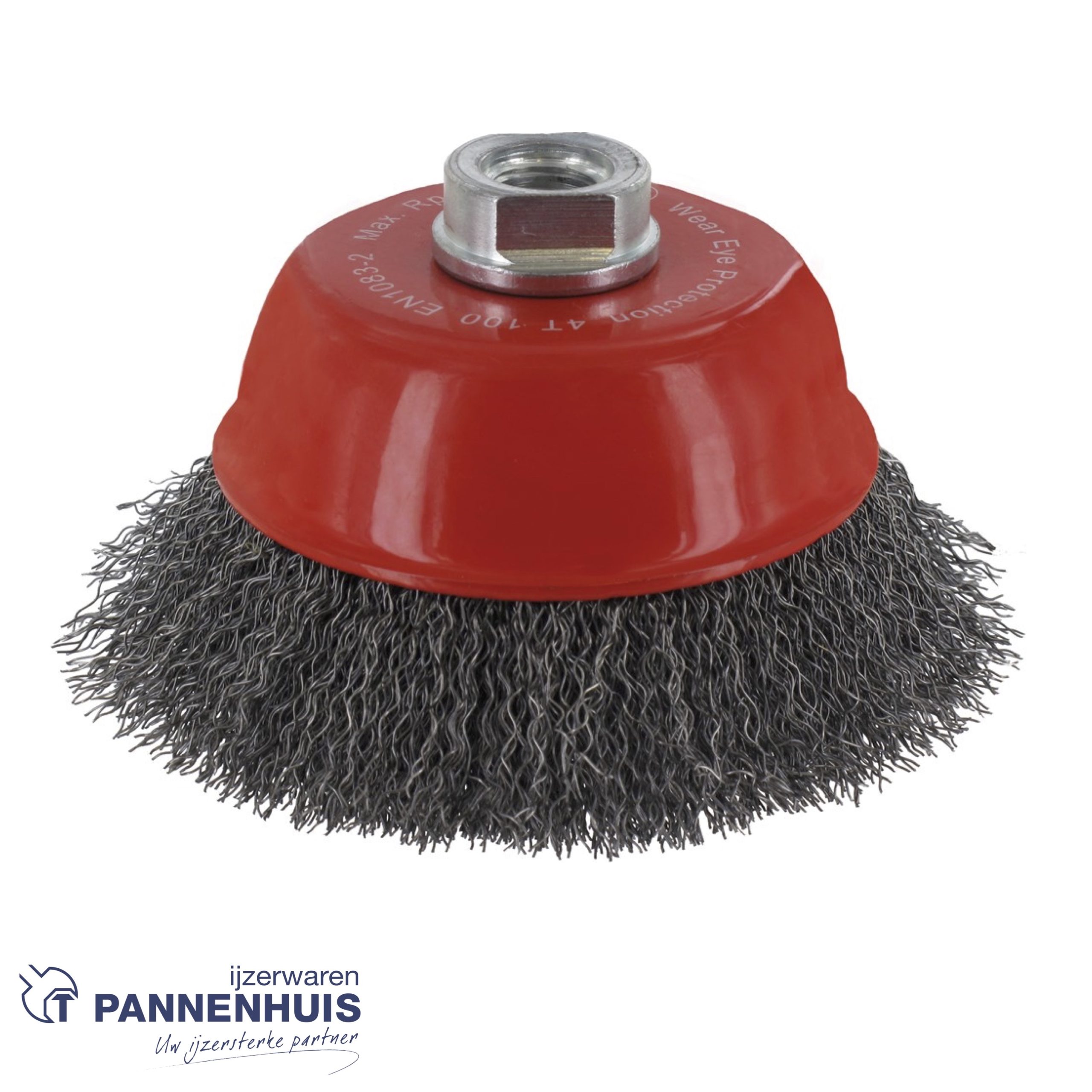 Ivana komborstel gegolfd staaldraad M14 100x0.30mm