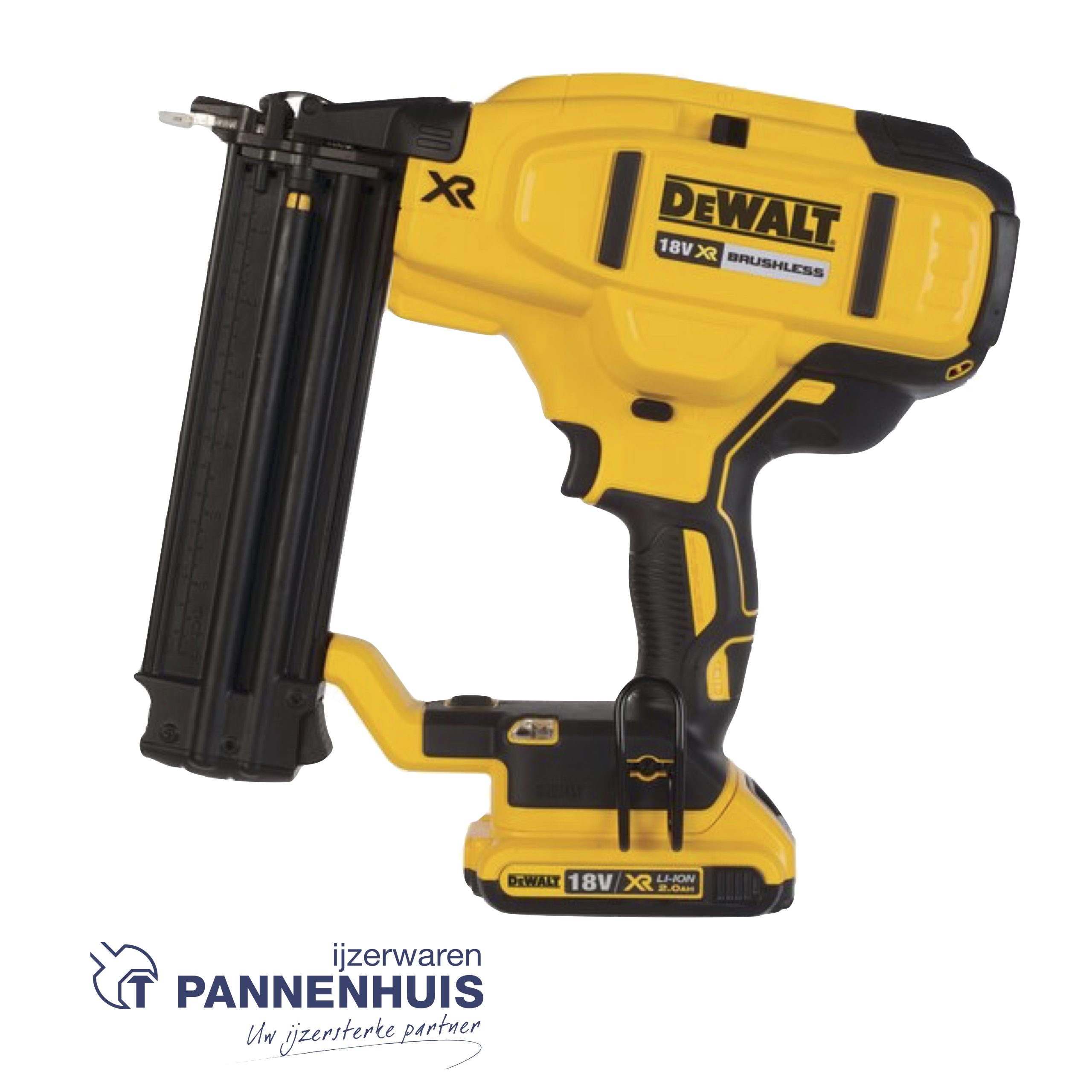 Dewalt DCN680D2 18V XR Brushless Minibrad afwerktacker 18 Gauge met 2x 2,0Ah accu's in TSTAK - Afbeelding 2