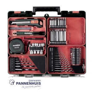 Metabo BS 18 L Boorschroevendraaier Li 18v 2×2,0Ah + 73 accessoires