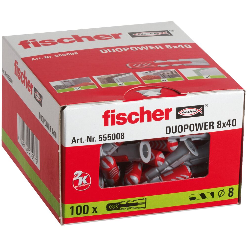 fischer DuoPower 8x40 (100st) - Afbeelding 2