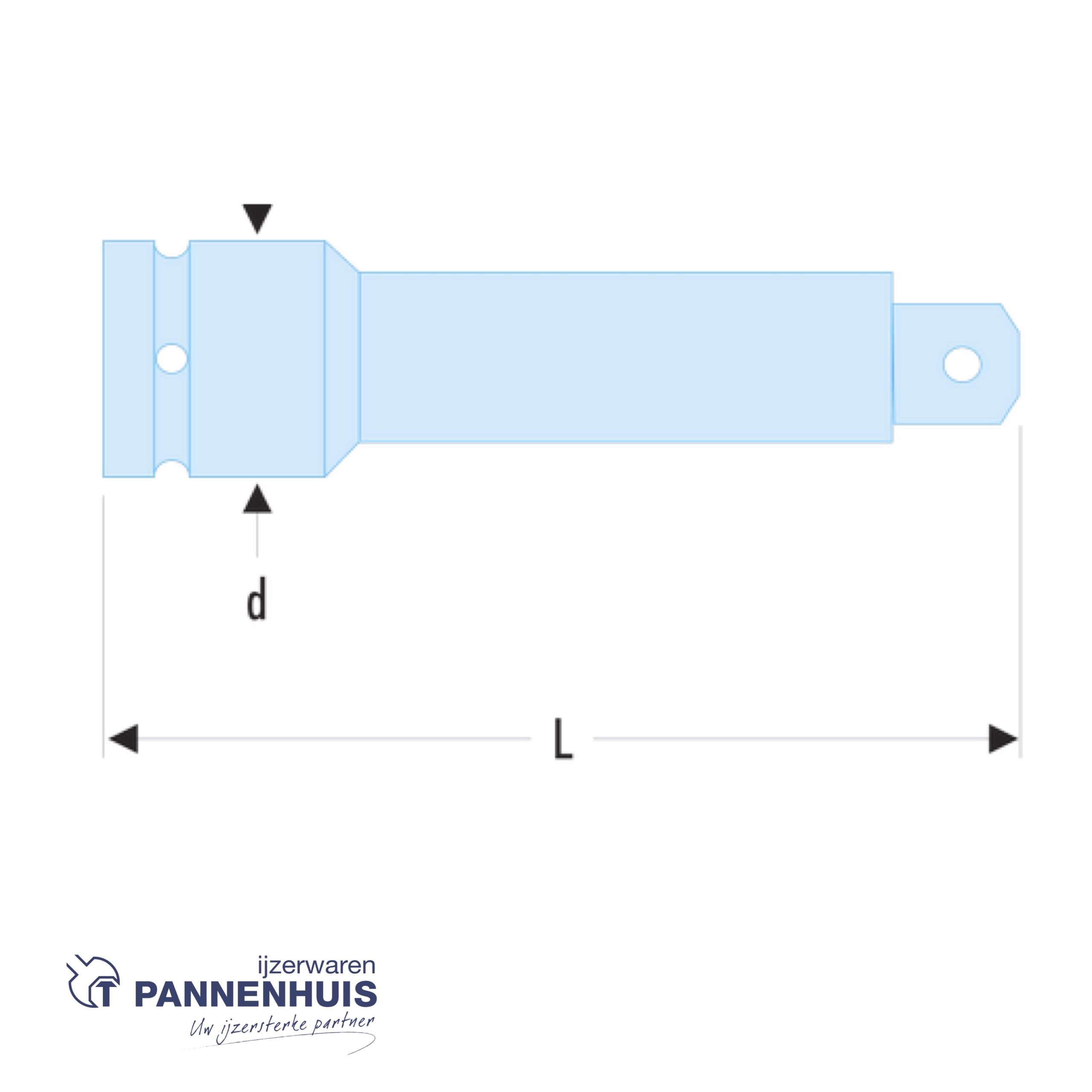Facom NS.215A VERLENGSTUKKEN 1/2' L 125 MM - Afbeelding 2
