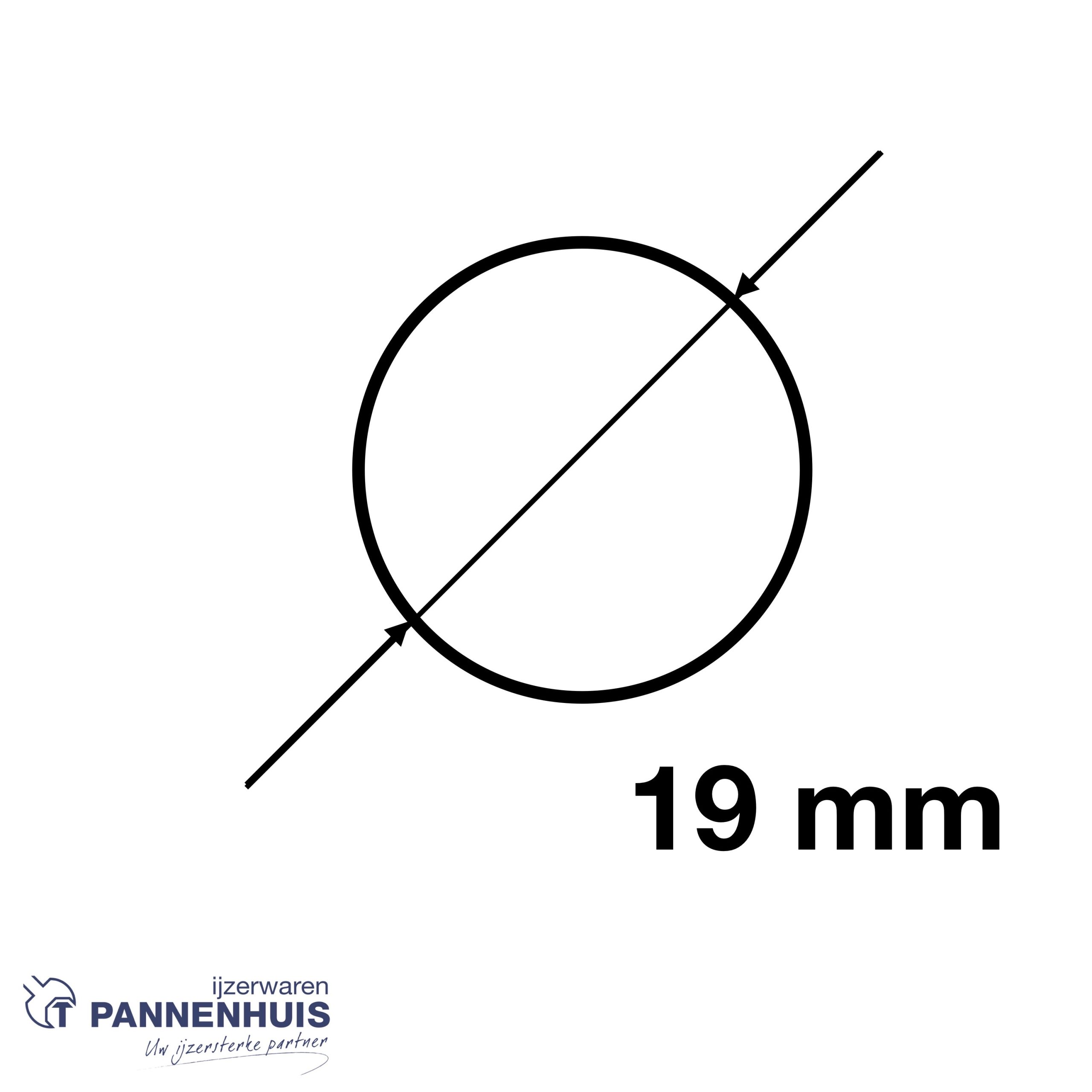 Ivana U-greep PH 60 Dia 19 - 200 mm Paar - Afbeelding 2